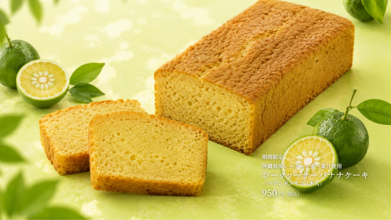 シークヮーサーバナナケーキ